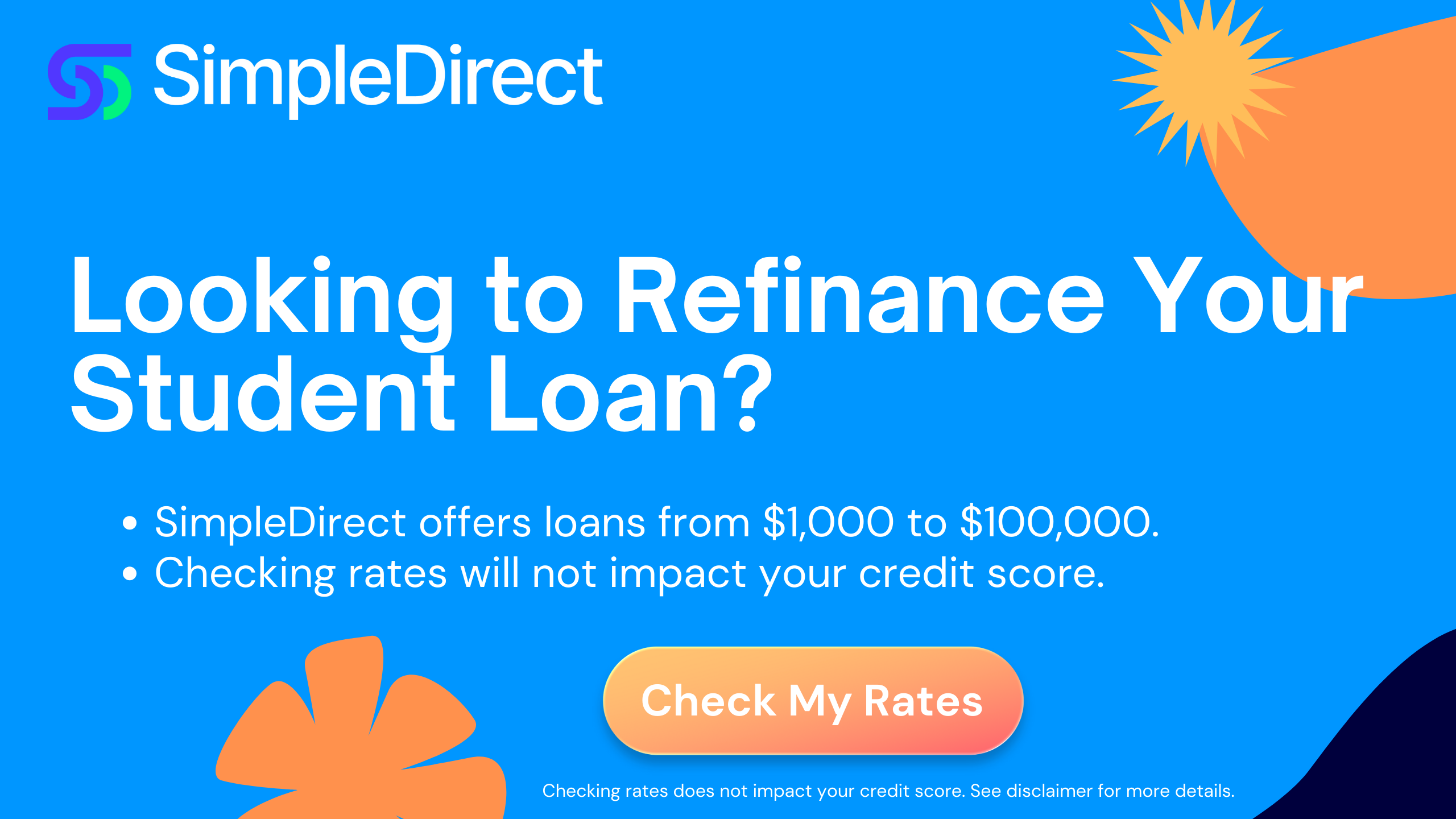 SimpleDirect and its partners can help students refinance student loans effectively.